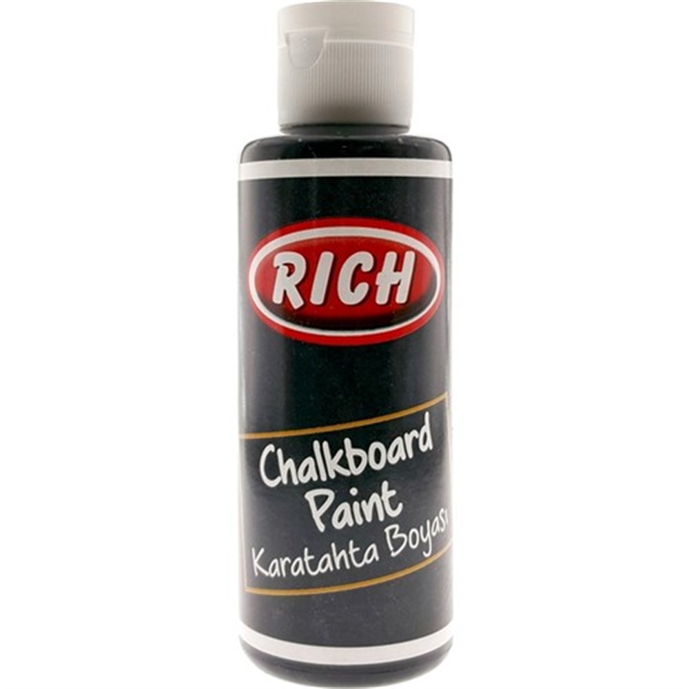 Rich Chalkboard Kara Tahta Boyası 130Cc. - Siyah
