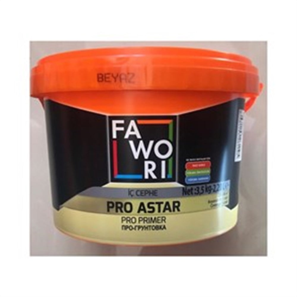 FAWORİ PROASTAR İÇ CEPHE BEYAZ ASTARI 3,5 KG.
