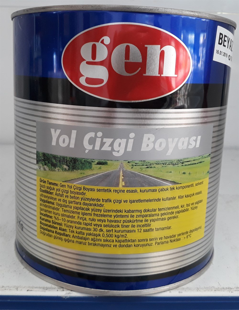 GEN YOL ÇİZGİ BOYASI 3 KG.
