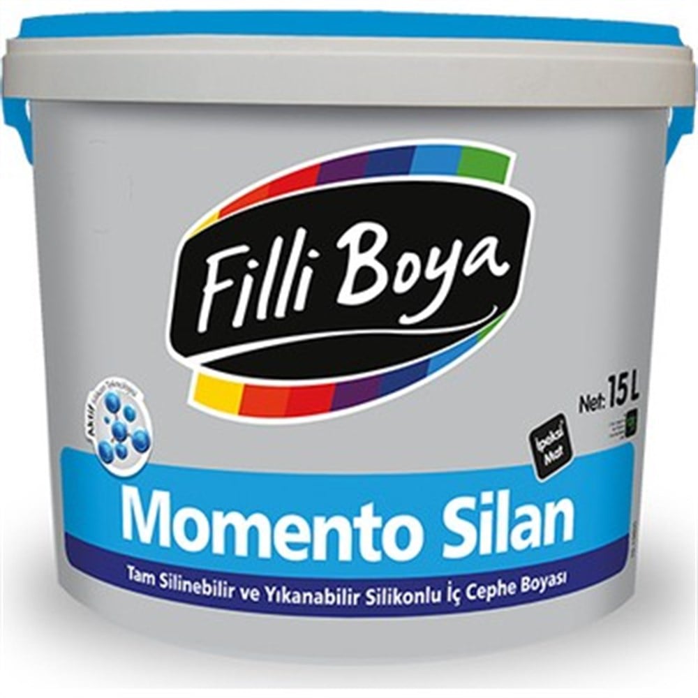 FİLLİ BOYA MOMENTO SİLAN SİLİKONLU İPEKMATİÇ CEPHE BOYASI 15 LT
