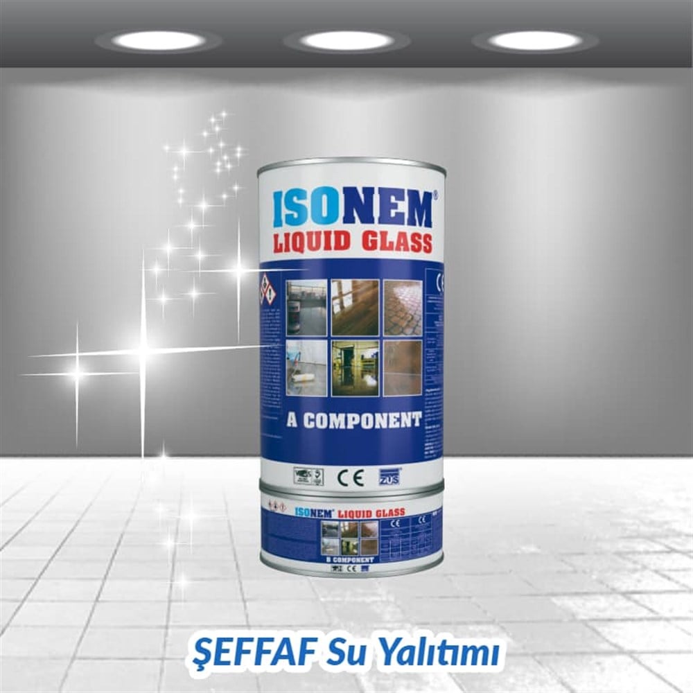 ISONEM LIQUID GLASS SIVI CAM ZEMİN SU YALITIMI 4KG