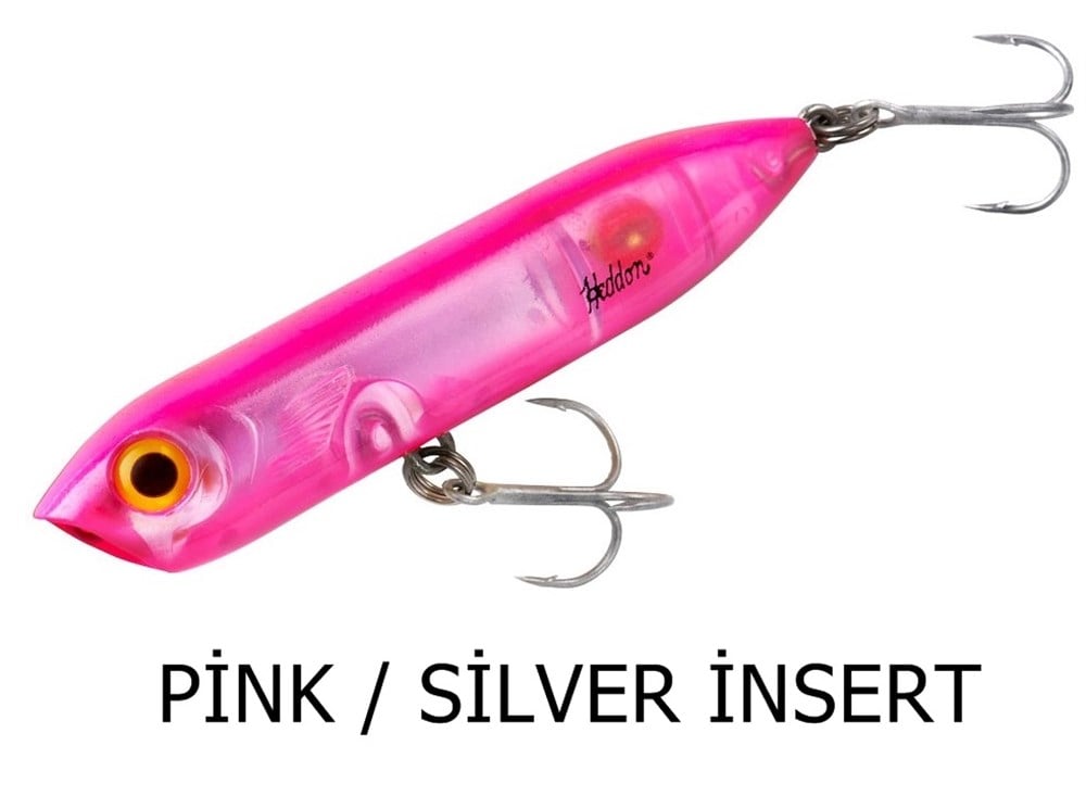 HEDDON CHUG N SPOOK JR. SU ÜSTÜ SUNİ YEM PİNK / SİLVER İNSERT