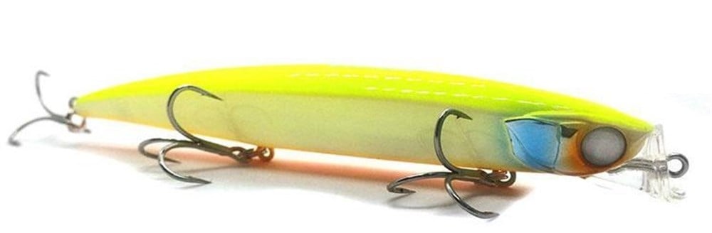 JACKALL RADA MİNNOW 114 MAKET BALIK # CHARTREUSE BACK PEARL
