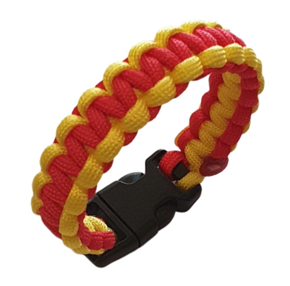 MUSON PARACORD TARAFTAR BİLEKLİK #SARI KIRMIZI