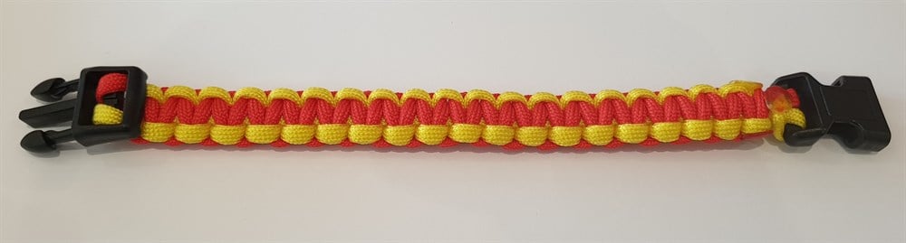 MUSON PARACORD TARAFTAR BİLEKLİK #SARI KIRMIZI