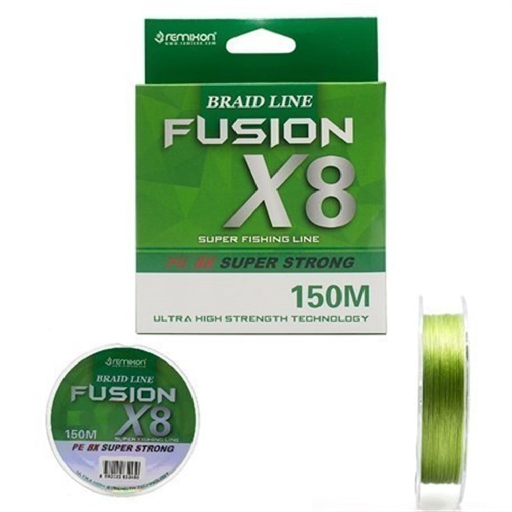 REMİXON FUSİON 150 MT X8 GREEN 8 KAT İP MİSİNA # 0,06 MM