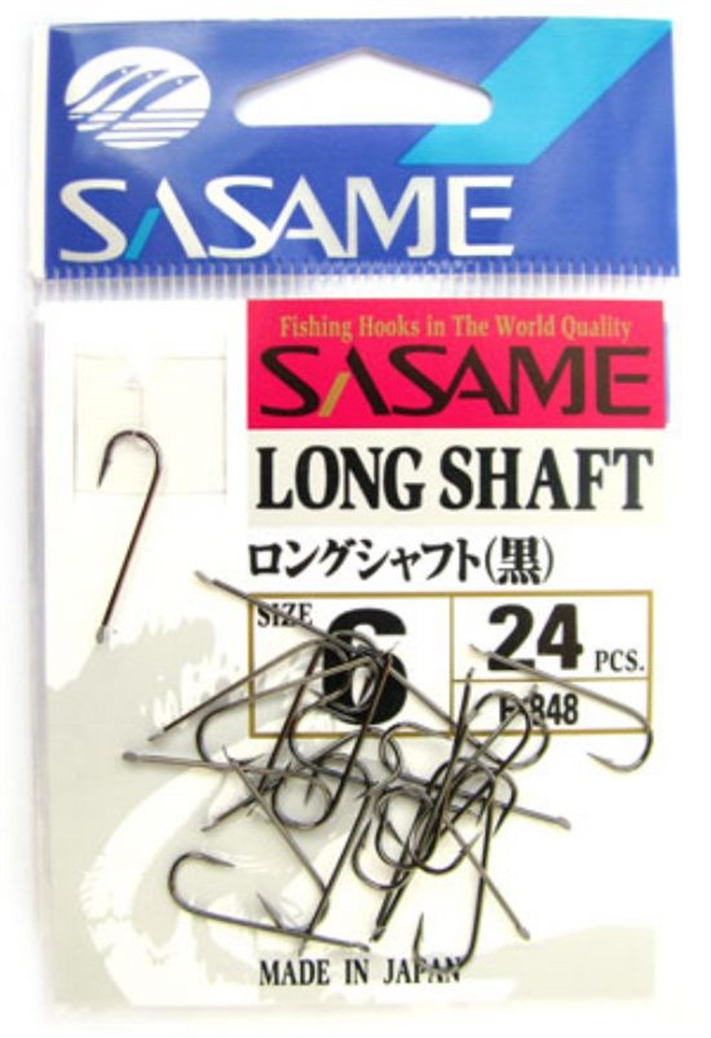 SASAME F-848 LONG SHAFT İĞNE NO:6 BLACK CHROME