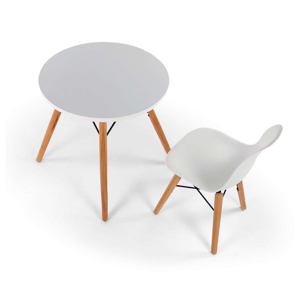 Seduna Eames Child Sandalye 2 Adet | Natural Ahşap Ayaklı