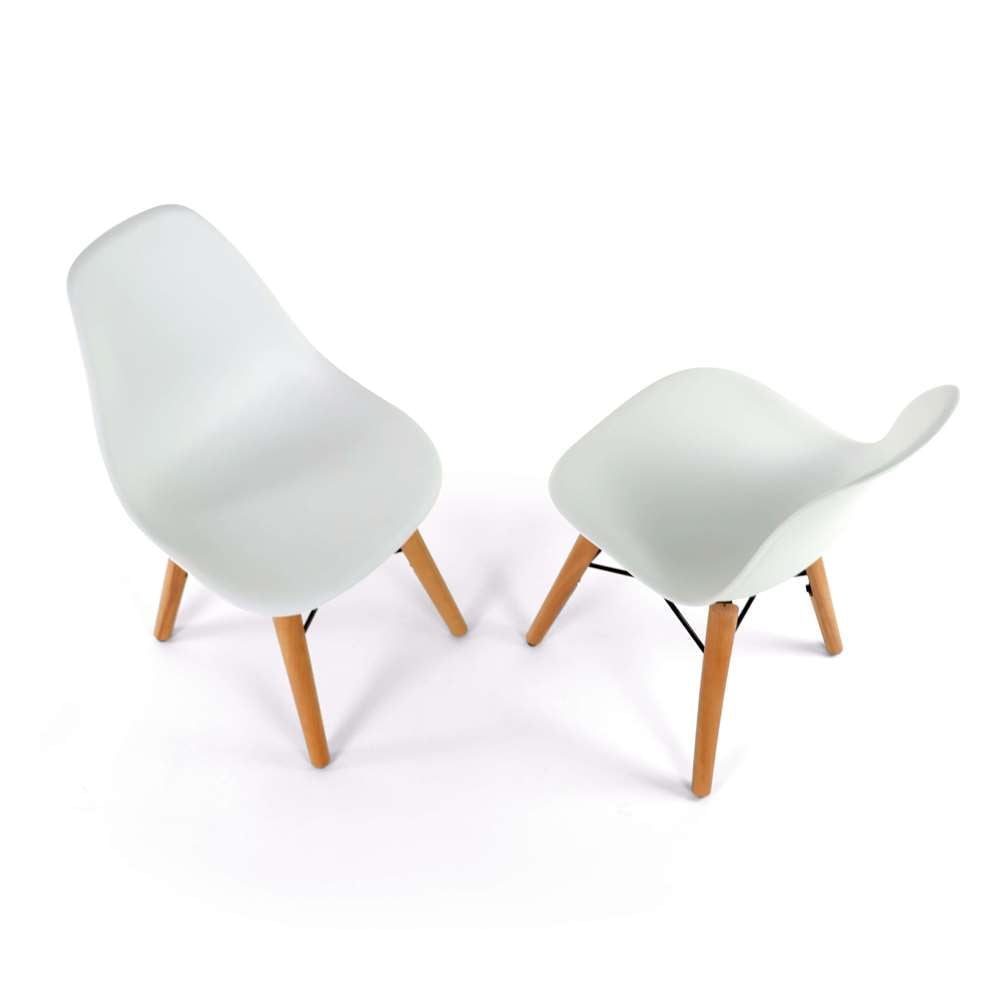 Seduna Eames Child Sandalye 2 Adet | Natural Ahşap Ayaklı