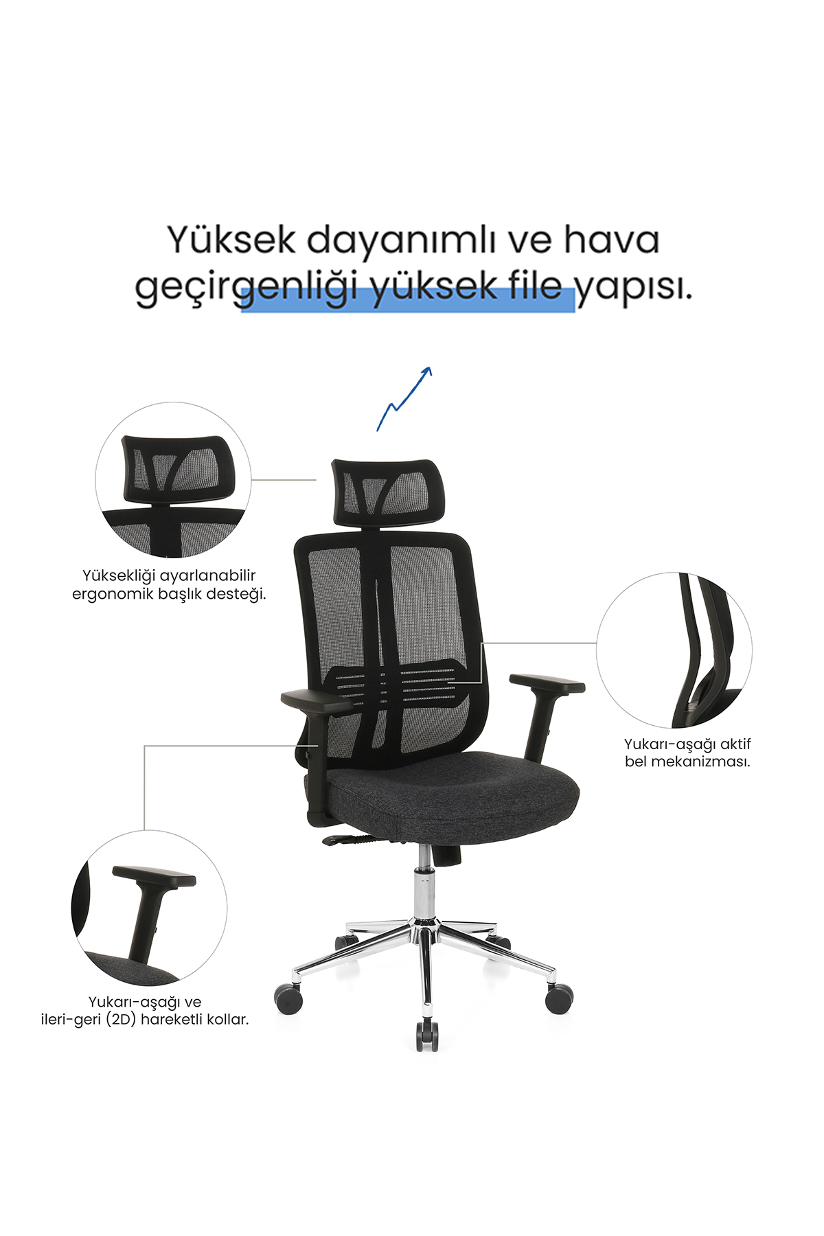 Thunder Pro Ofis Koltuğu | Çalışma Sandalyesi | Yönetici koltuğuSeduna Thunder Pro Yönetici Koltuğu | Ofis Sandalyesi
