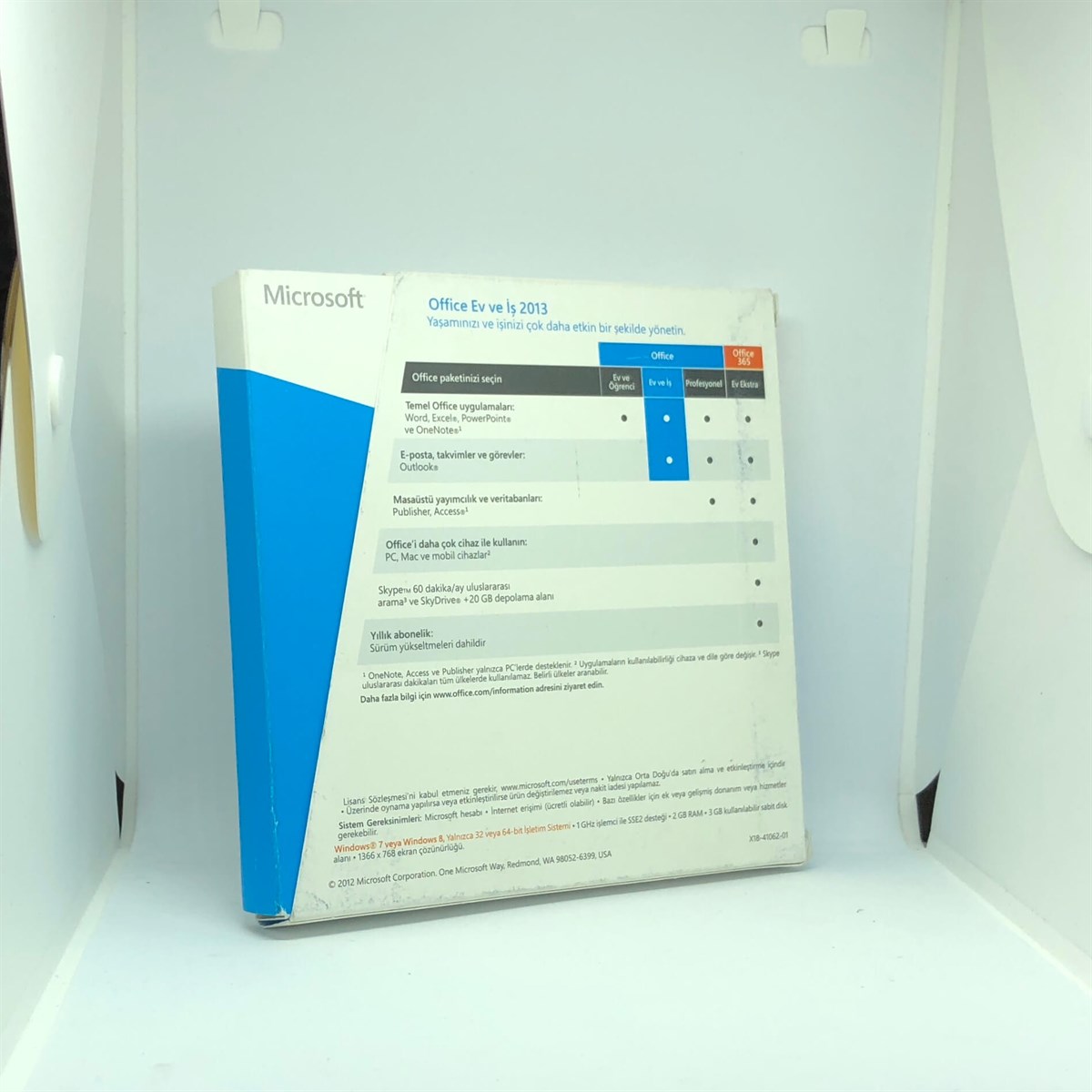 Microsoft Office Ev ve İş 2013 Kutulu (2. EL)