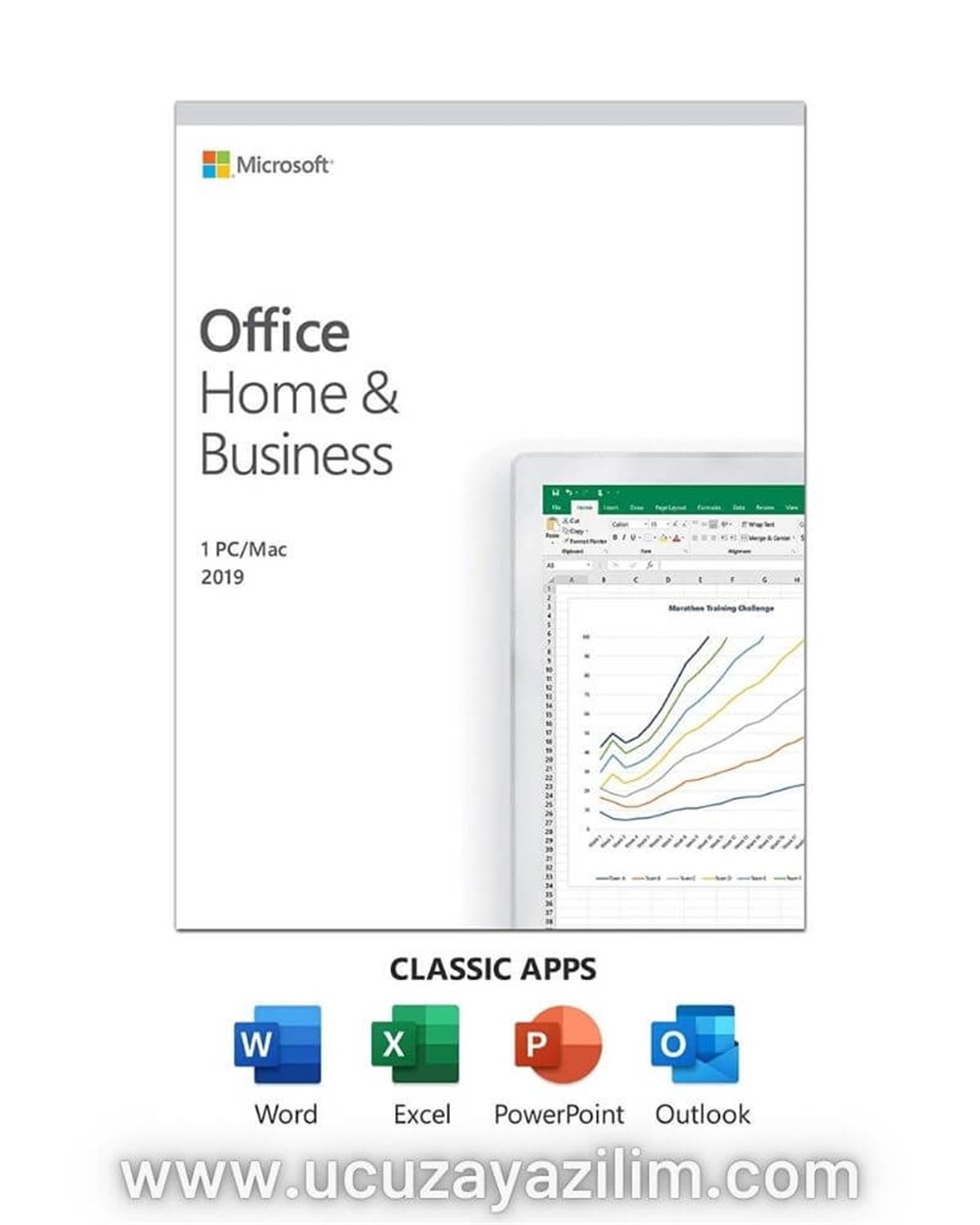 MicrosoftMicrosoft Office Ev ve İş 2019 Türkçe Kutu T5D-03258Ofis Uygulama Yazılımları