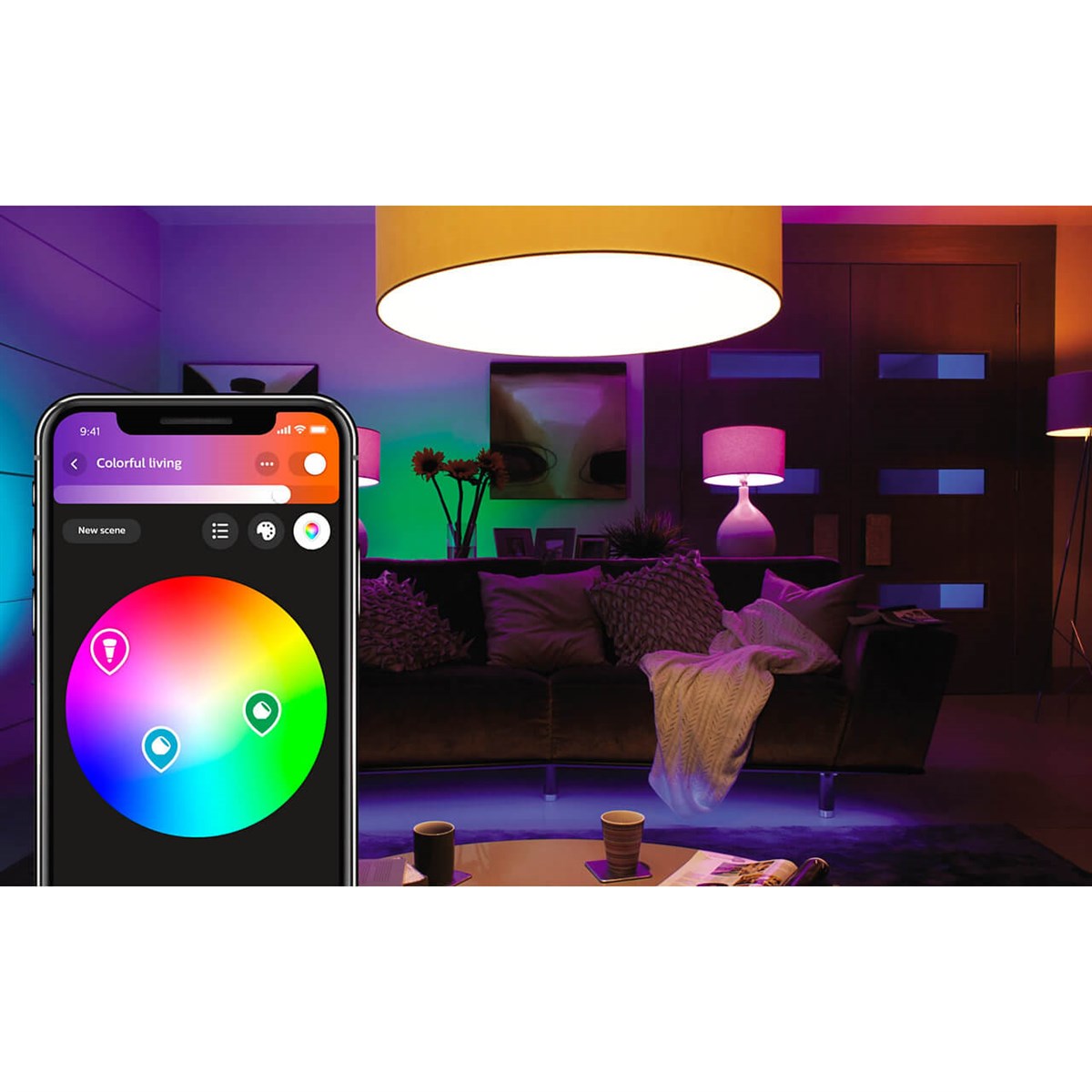 PhilipsPhilips Hue Renkli Akıllı Ampul E27 (Bluetooth Özelliği de Mevcuttur)LED Ampuller