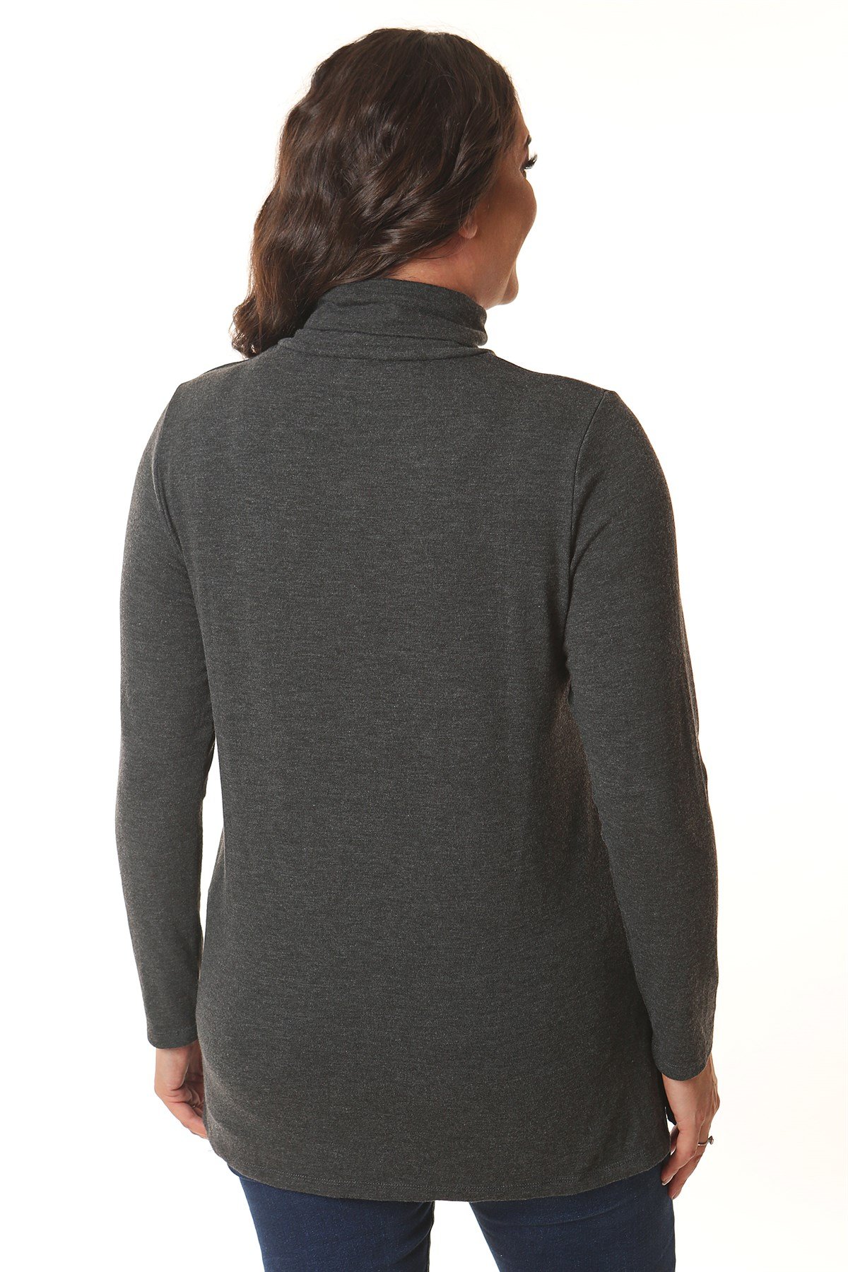 Balıkçı Yaka Antrasit Triko