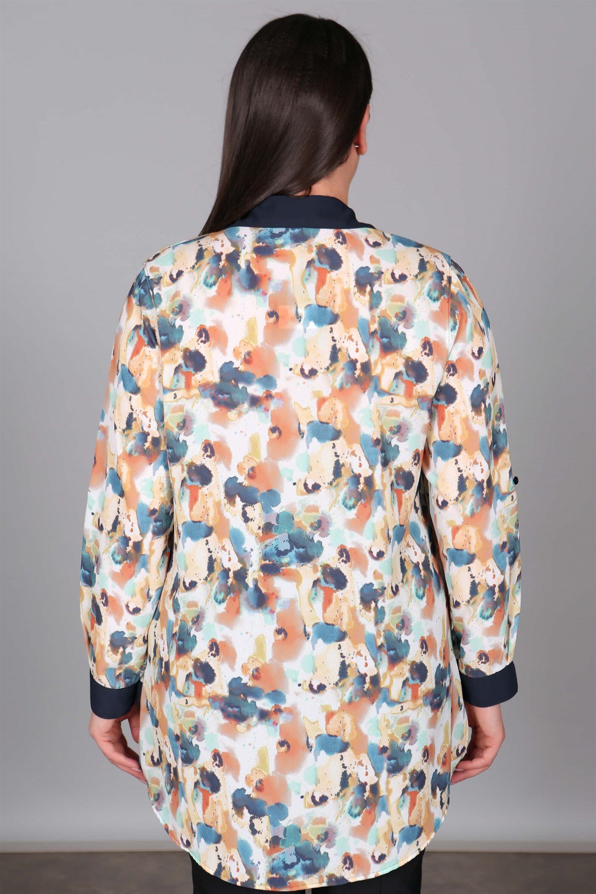 Batik Desen Mint Tunik Gömlek