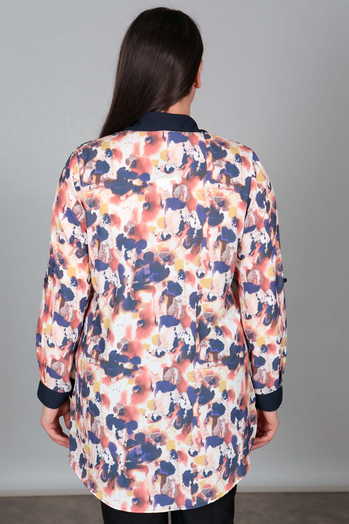 Batik Desen Pudra Tunik Gömlek
