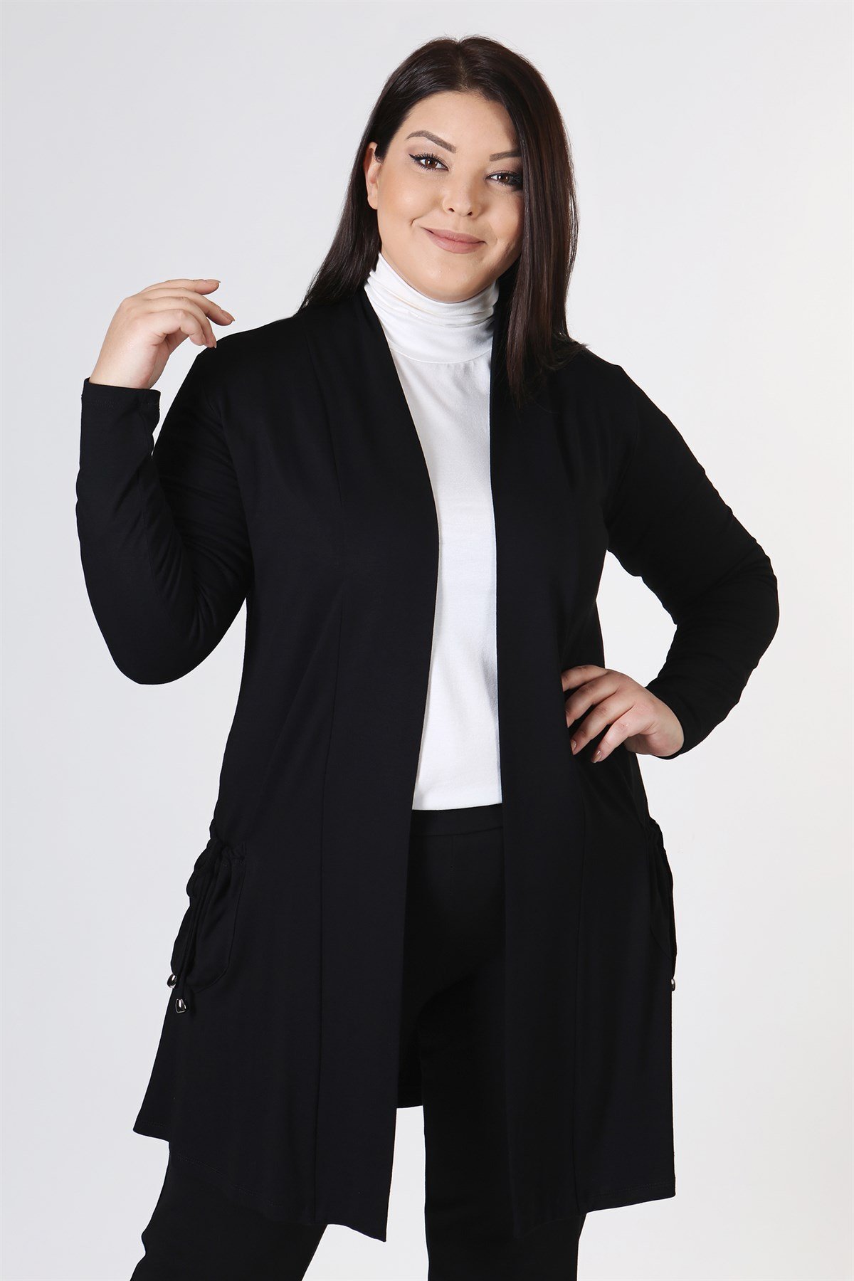 CEP BÜZGÜLÜ HIRKA SİYAH