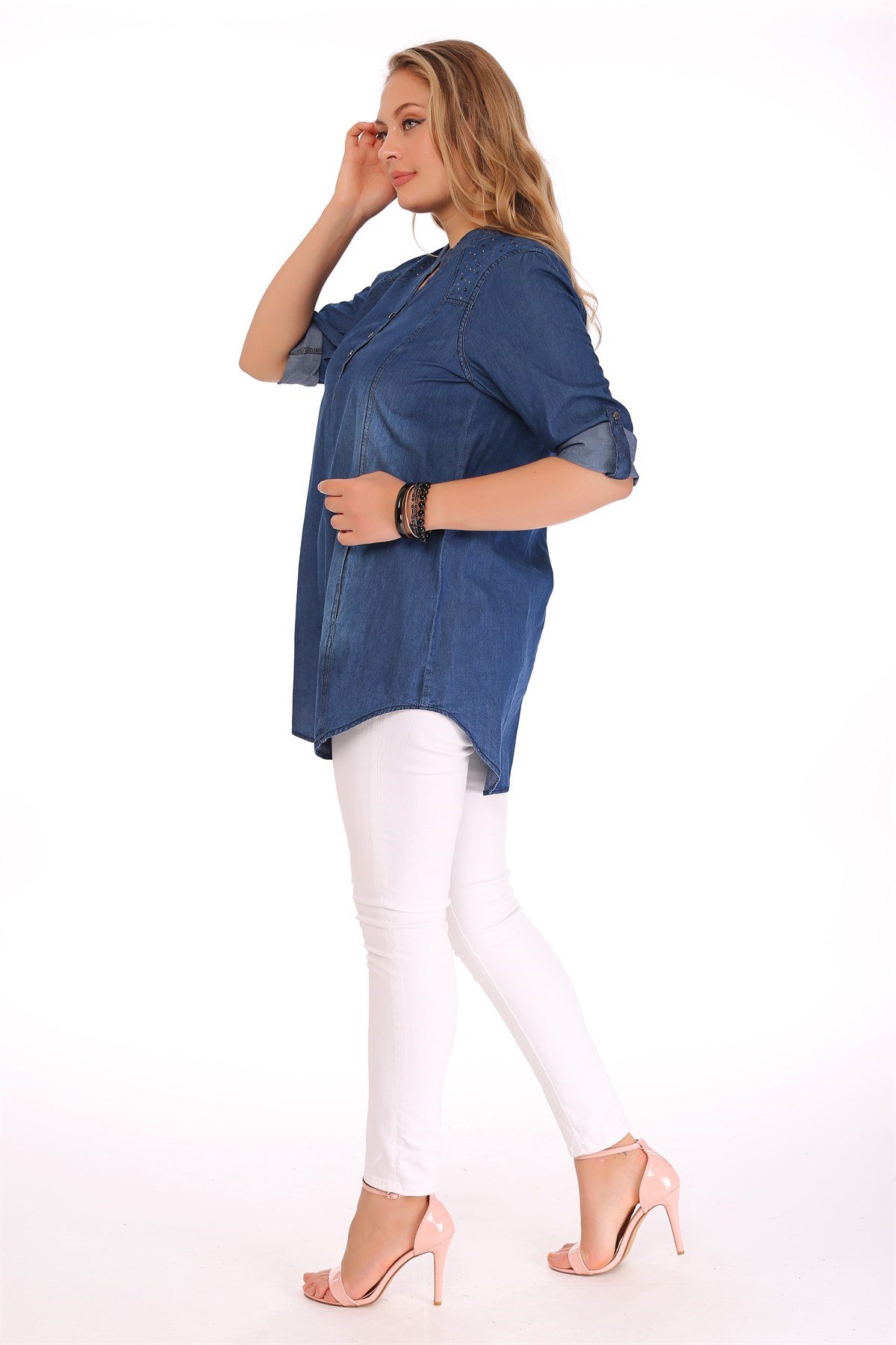 Lacivert Kot Tunik