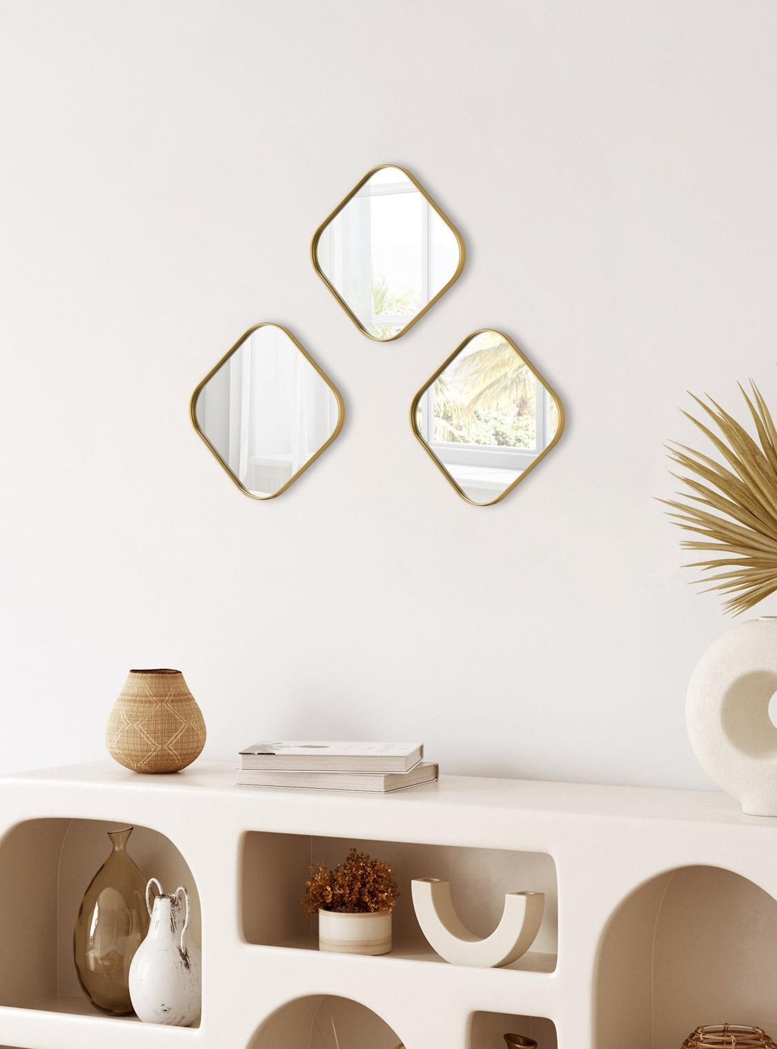 Metpoint Kare Aynalı Gold 24x24 İkramlık Kahve ve Çay Sunum Tepsisi (Çok Amaçlı)