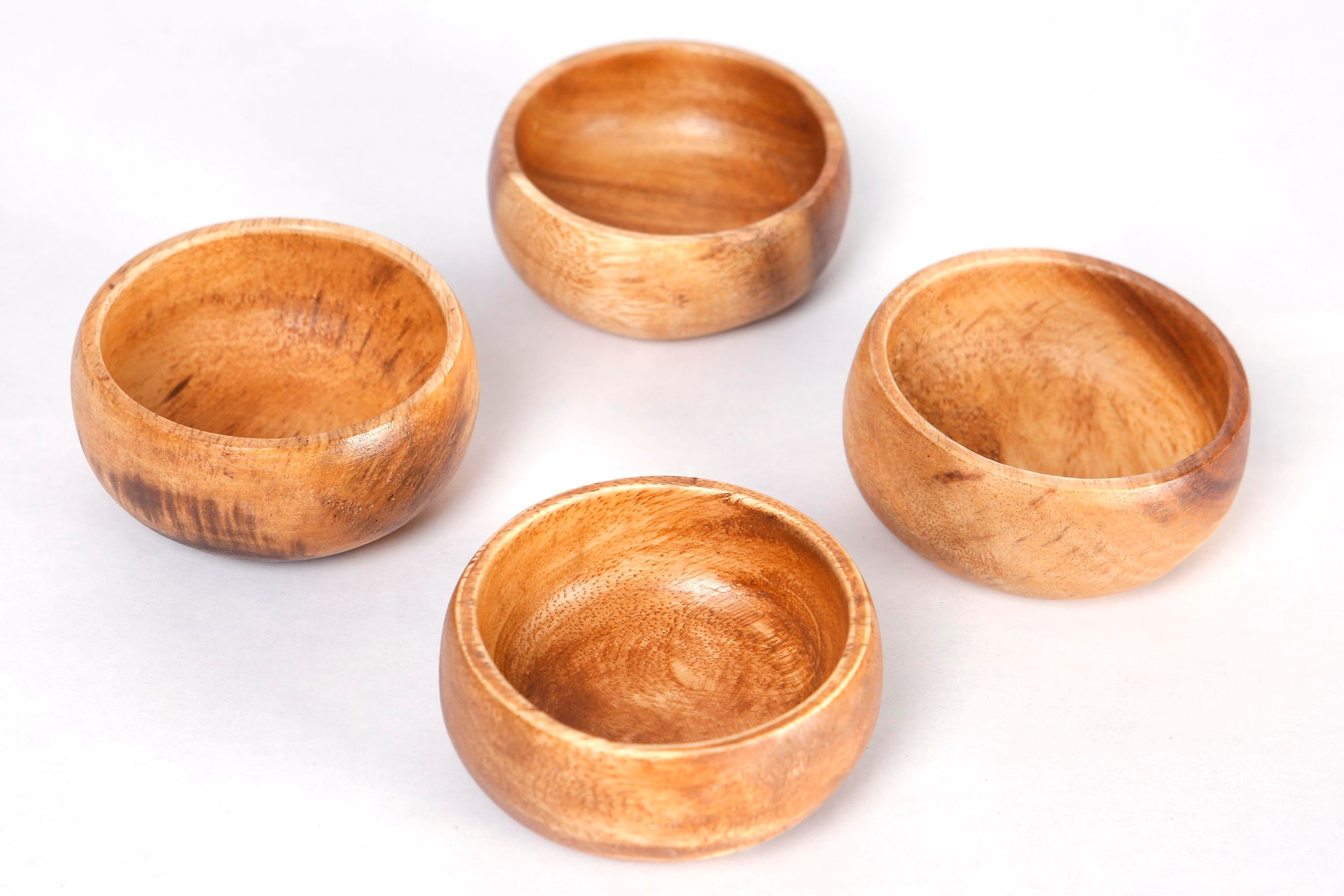 Metpoint Natura  4'Lü Akasya Yuvarlak Mini Sosluk Çerezlik