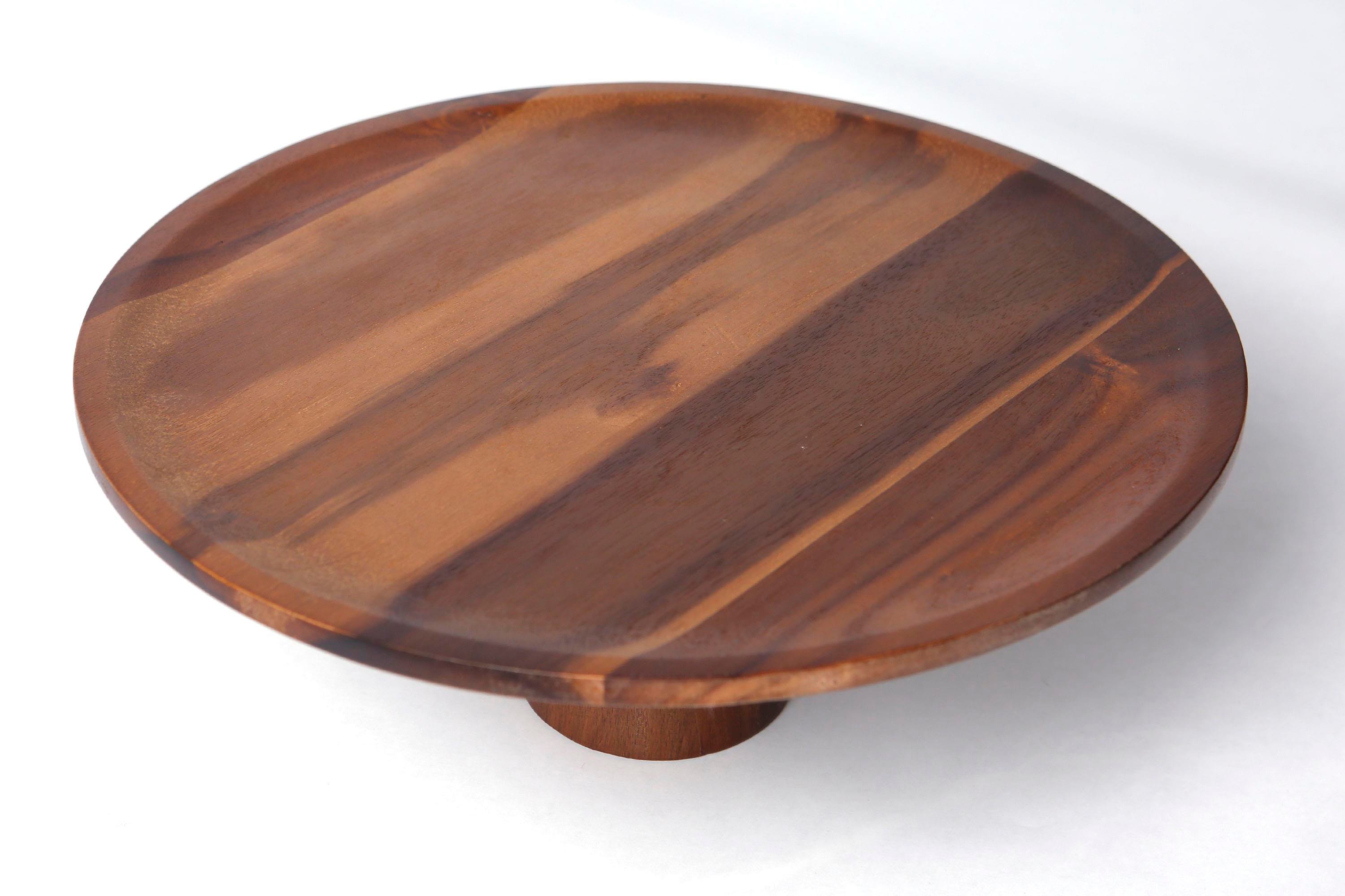 Metpoint Natura Akasya Ayaklı Sunum Tabağı 36x13,5 cm