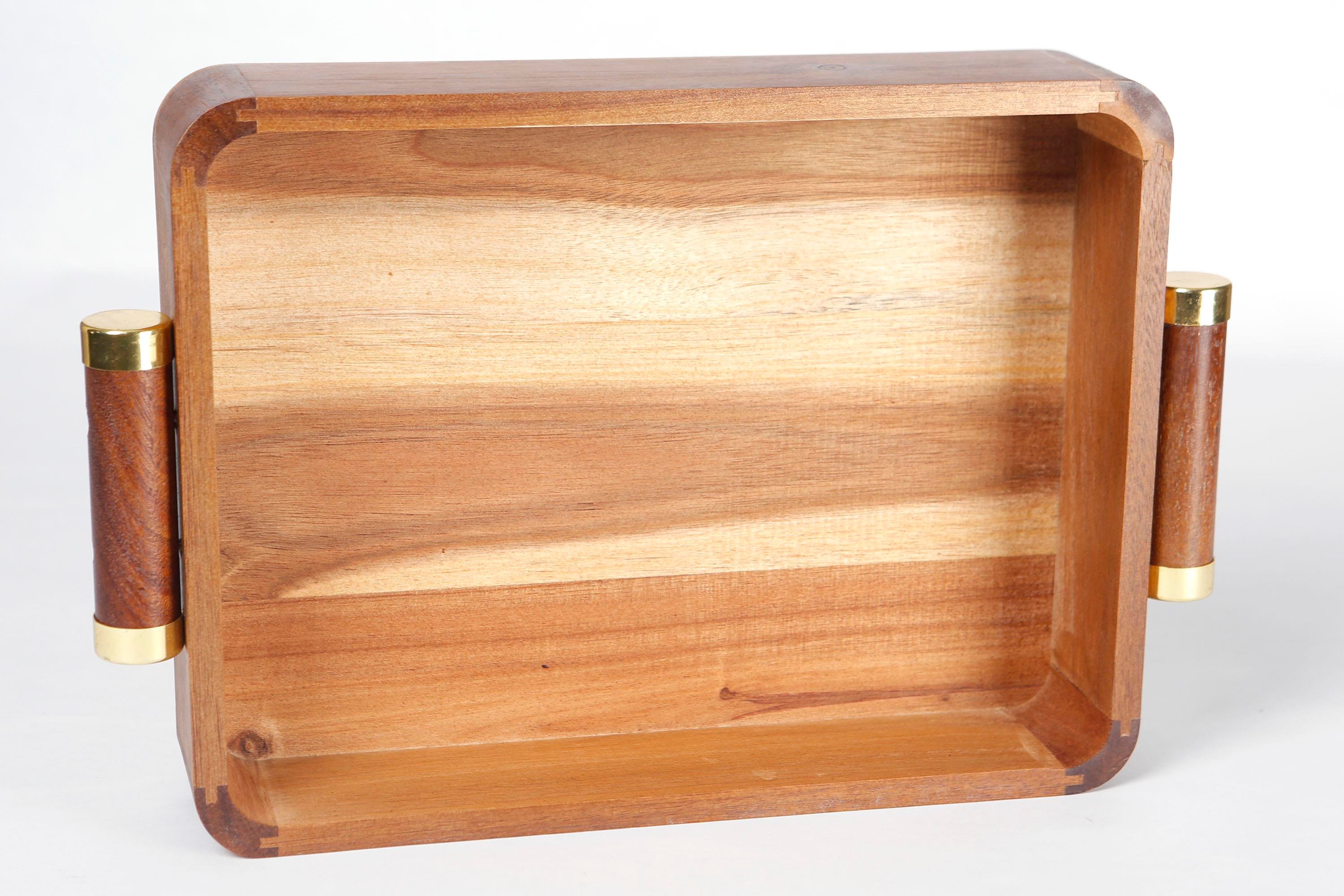 Metpoint Natura  Akasya Gold Küçük Boy Tepsi