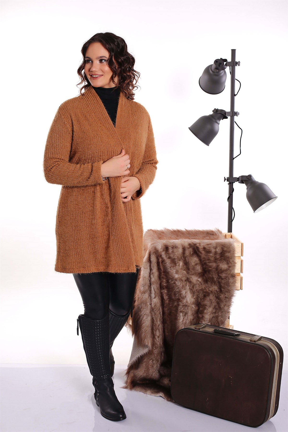 Peluş Vizon Hırka