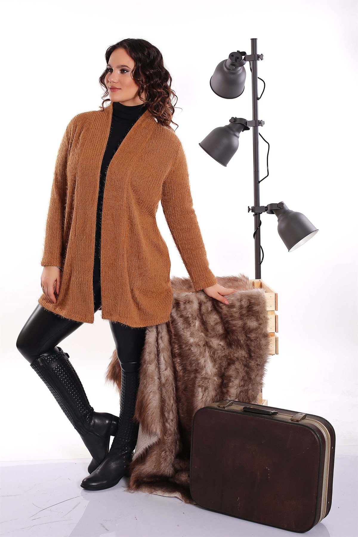 Peluş Vizon Hırka