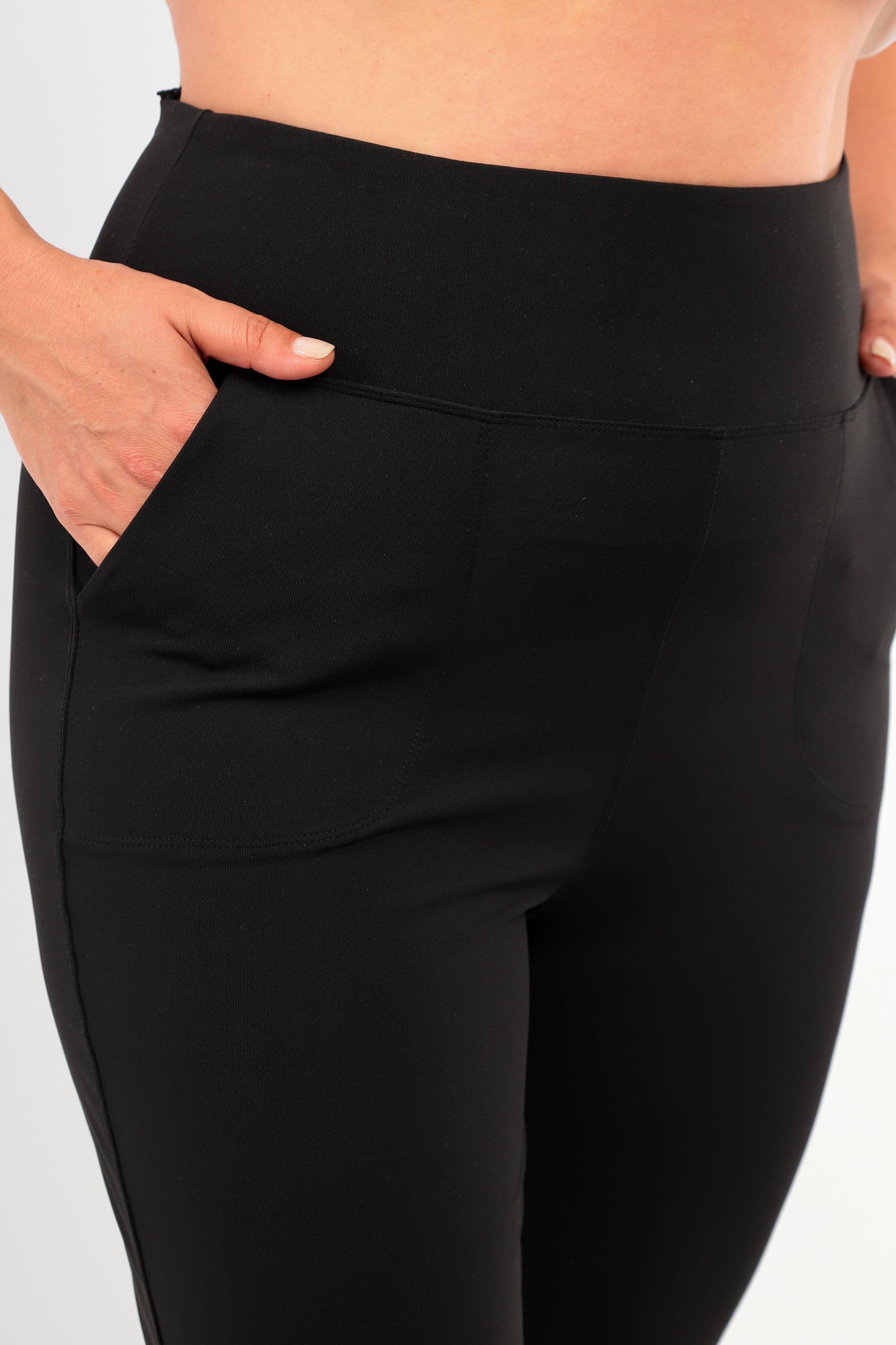 Trend42plus Kadın Yüksek Bel Jogger Eşofman Altı Siyah Joggers