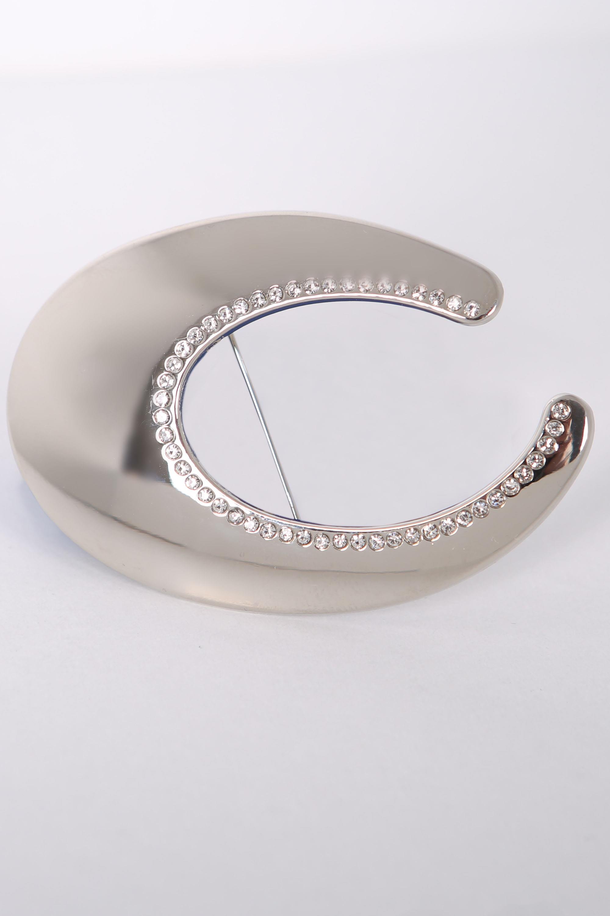 Trend42plus Tasarım C Taşlı Gümüş Broş