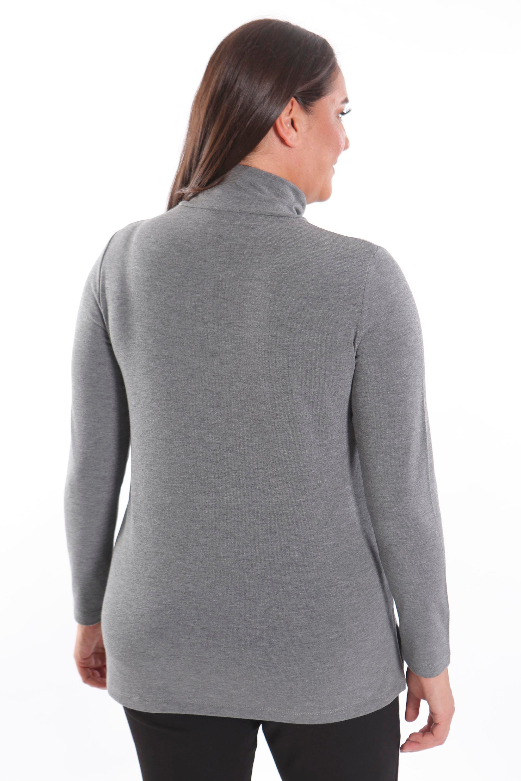 Yarım Balıkçı Antrasit Triko