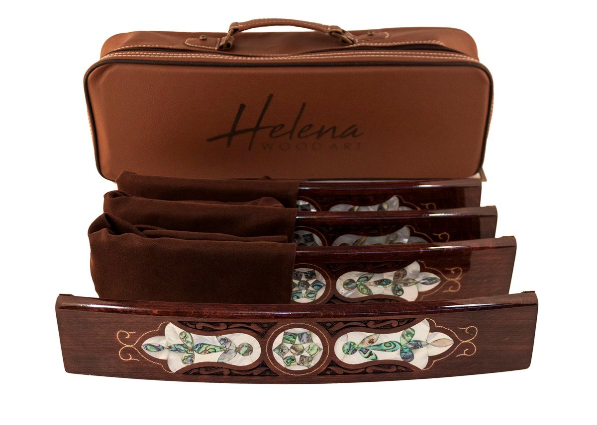 ABALONE OVAL OKEY (BEYAZ - YEŞİL SEDEF)Helena Wood Art4550