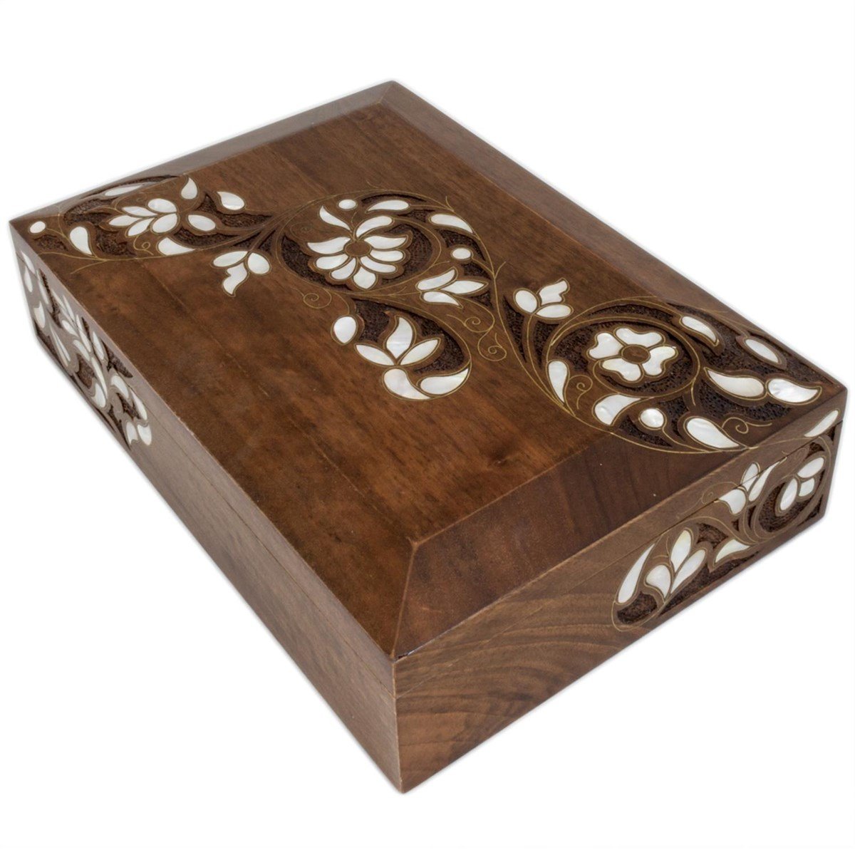 AHŞAP SEDEFLI  KUTU (32x22,7.5 cm)Helena Wood Art2738