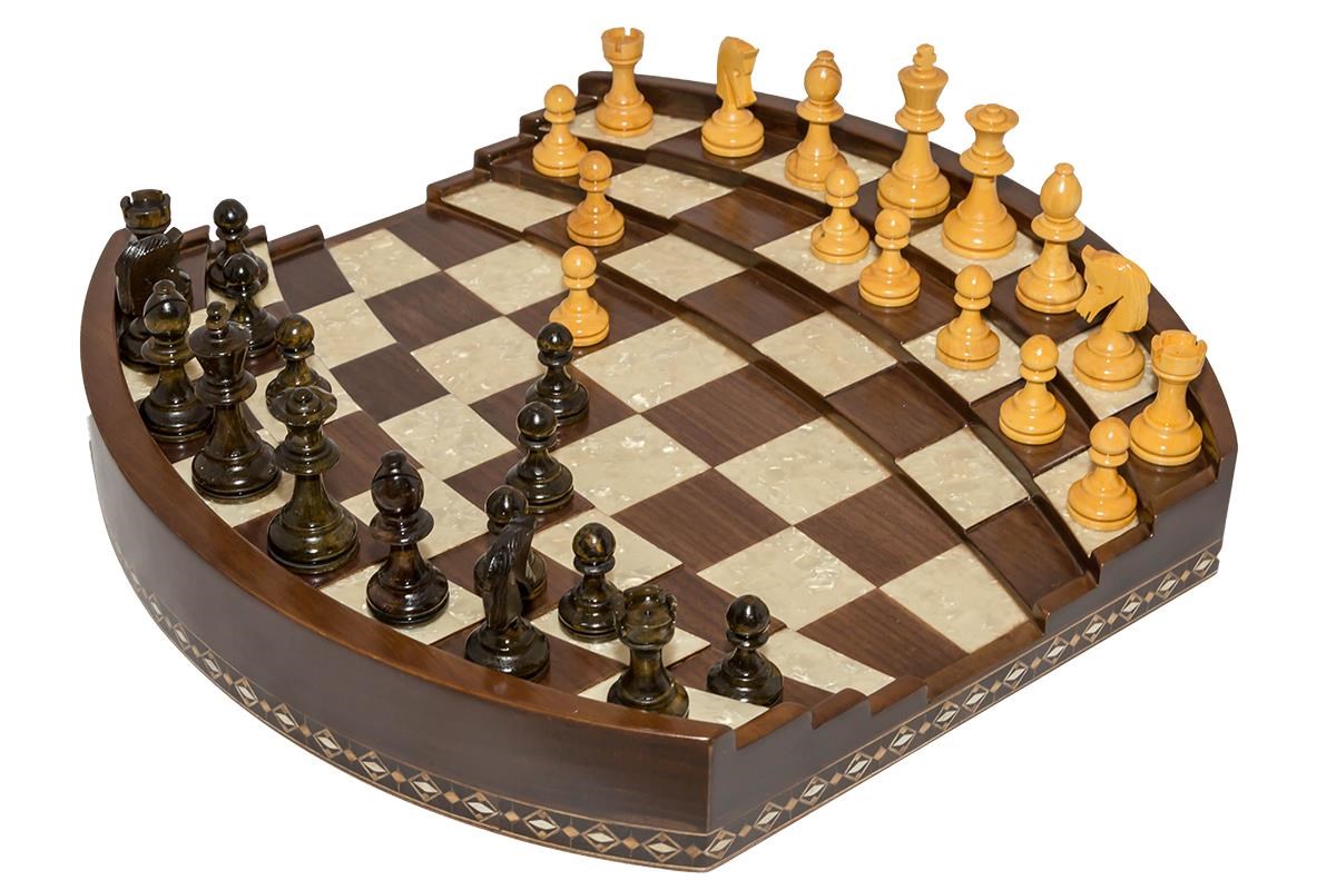 ARENA  3D CHESS BOARD WALNUT BIG SIZEHelena Wood Art2657.WAL