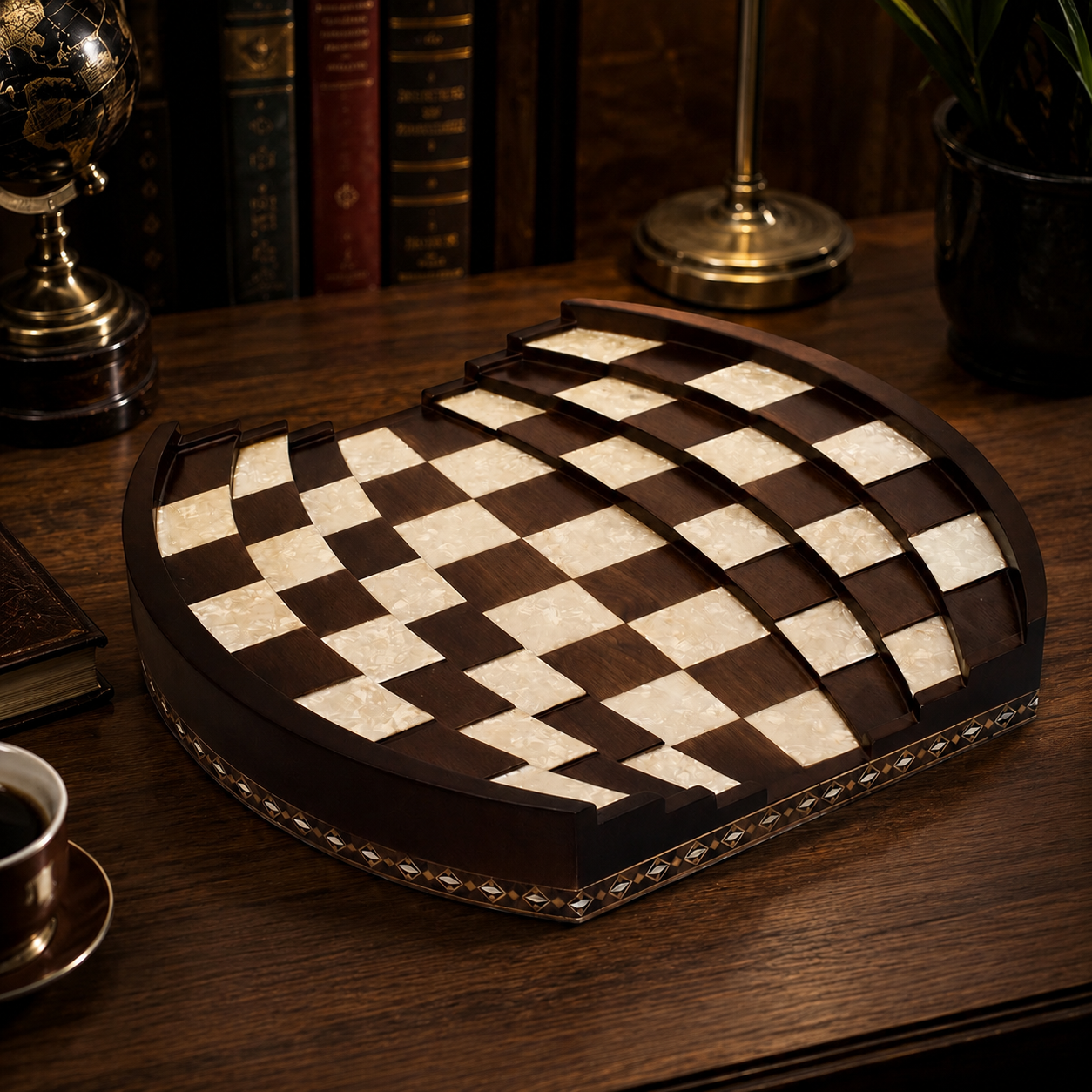 Arena 3D Satranç Altı / CevizHelena Wood Art2657.WAL