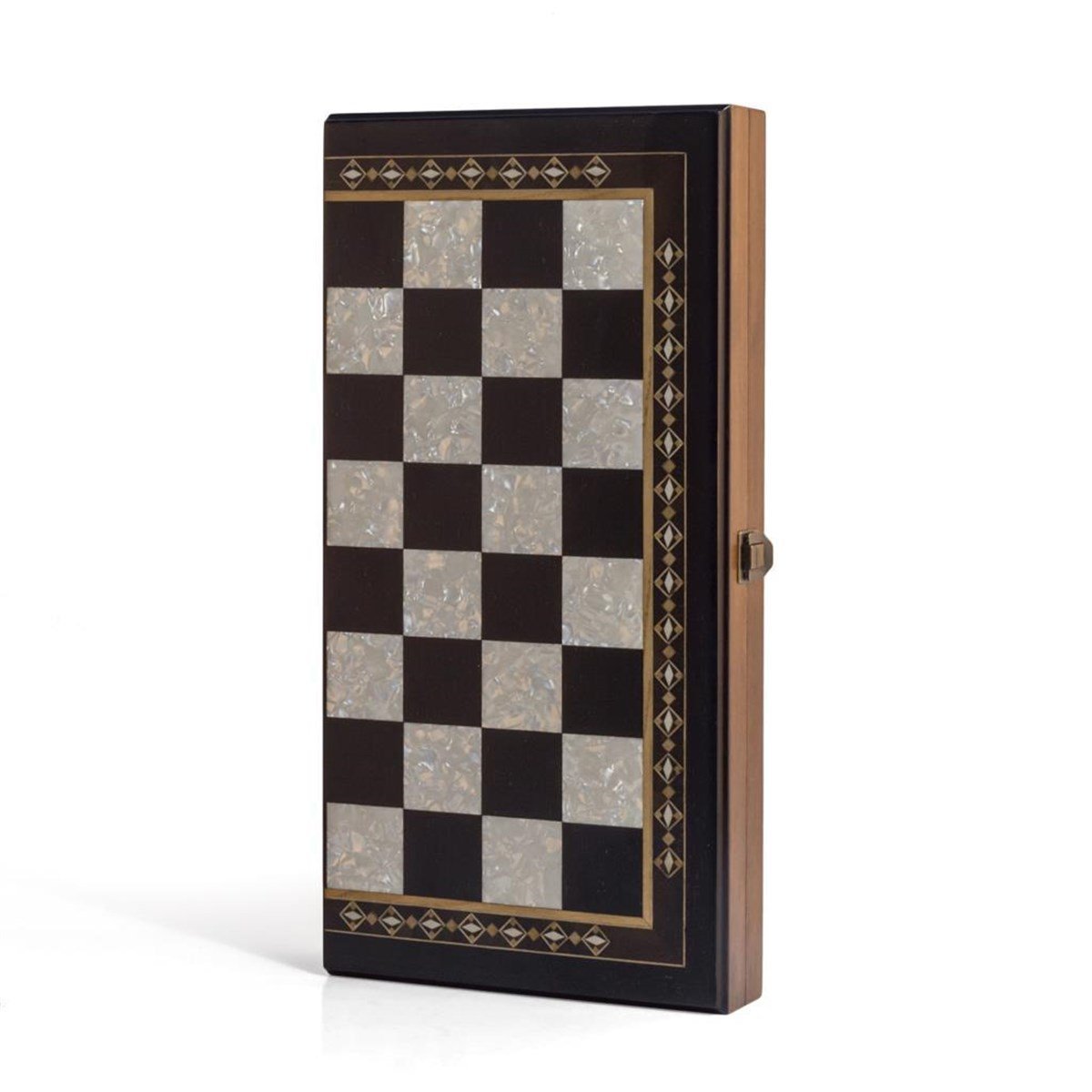 BURSA SATRANÇ  SETİ 40 CM (AHŞAP KLASİK TAŞLI)Helena Wood Art