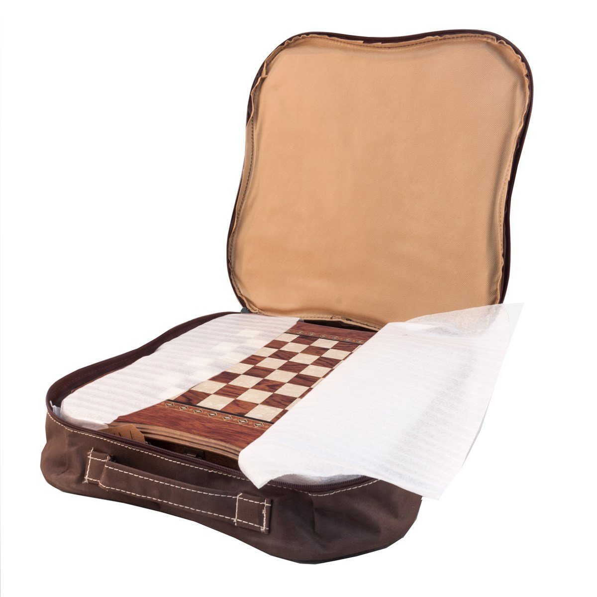 BUTTERFLY  SATRANÇ TABLASI  (39x39x8 cm)Helena Wood Art2630.ROS.5111.511