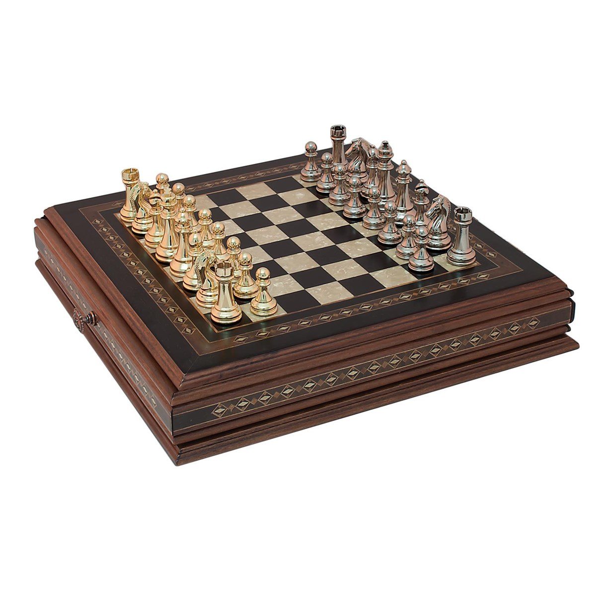 CLASSIC SATRANÇ SETİ | METAL FİGÜRLÜHelena Wood Art2629.BLK.5014