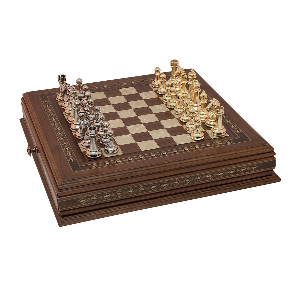 CLASSIC SATRANÇ SETİ | METAL FİGÜRLÜHelena Wood Art2629.WAL.5014