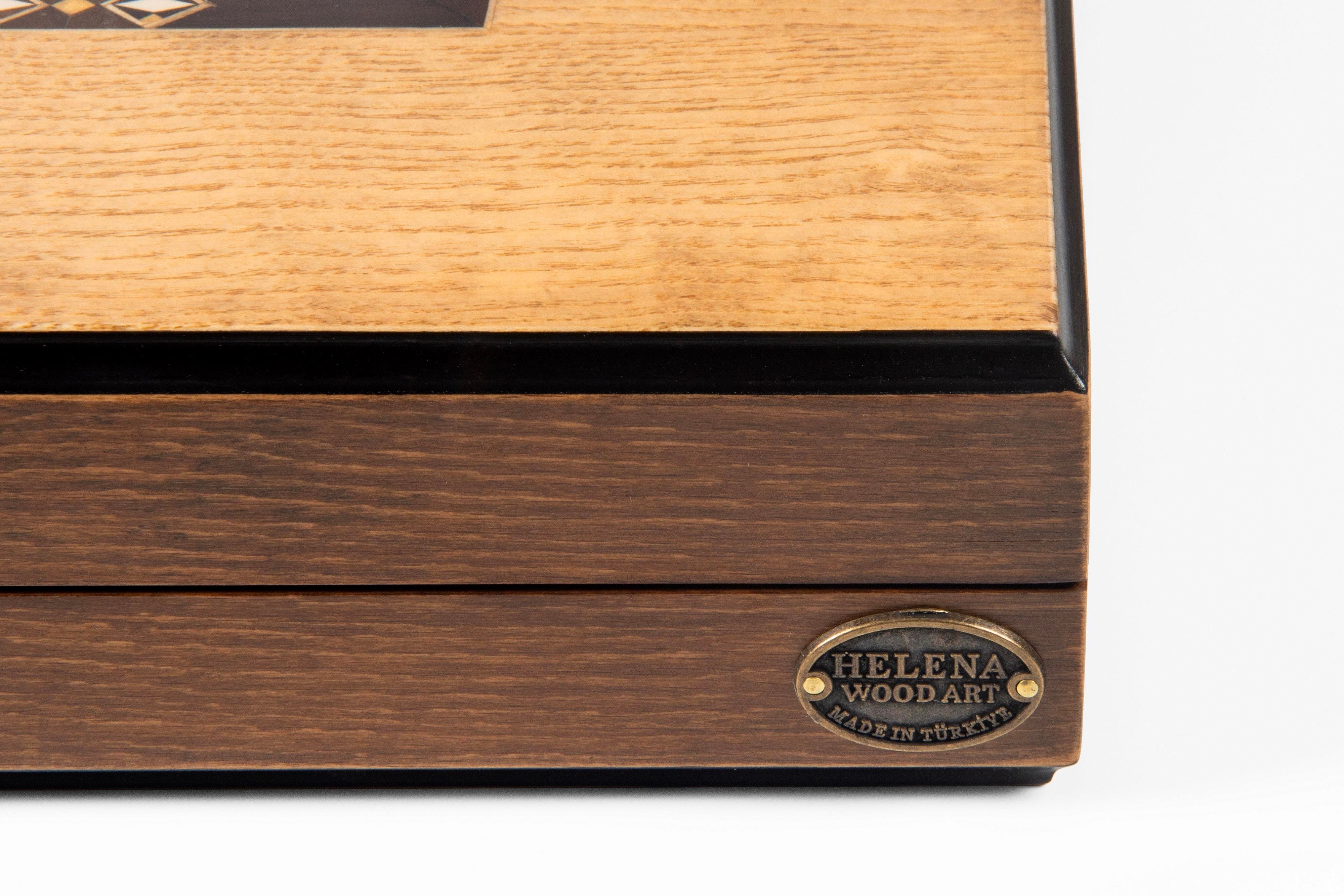 EKO CLASSIC DIŞ BUDAK DAMALI TAVLA (49x25x7 cm)Helena Wood Art2246.DB