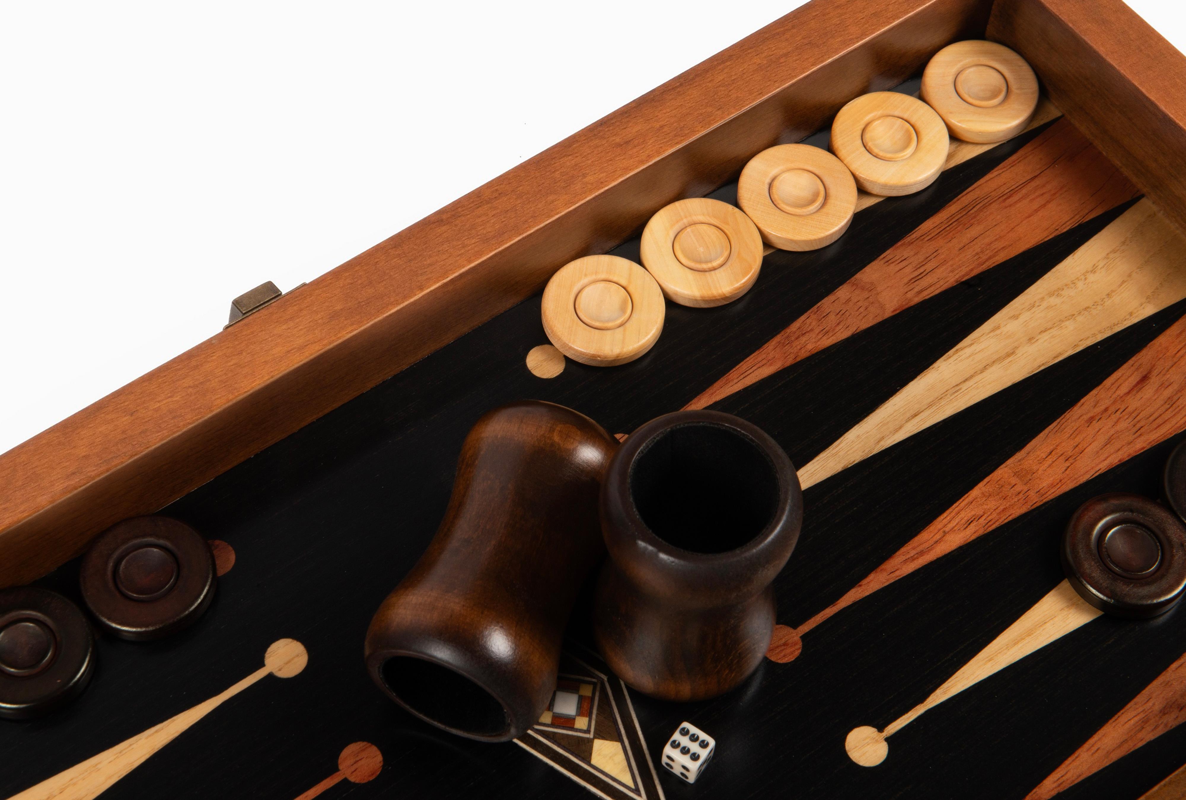 Eko Damasız Çizgili TavlaHelena Wood Art2245.BLK