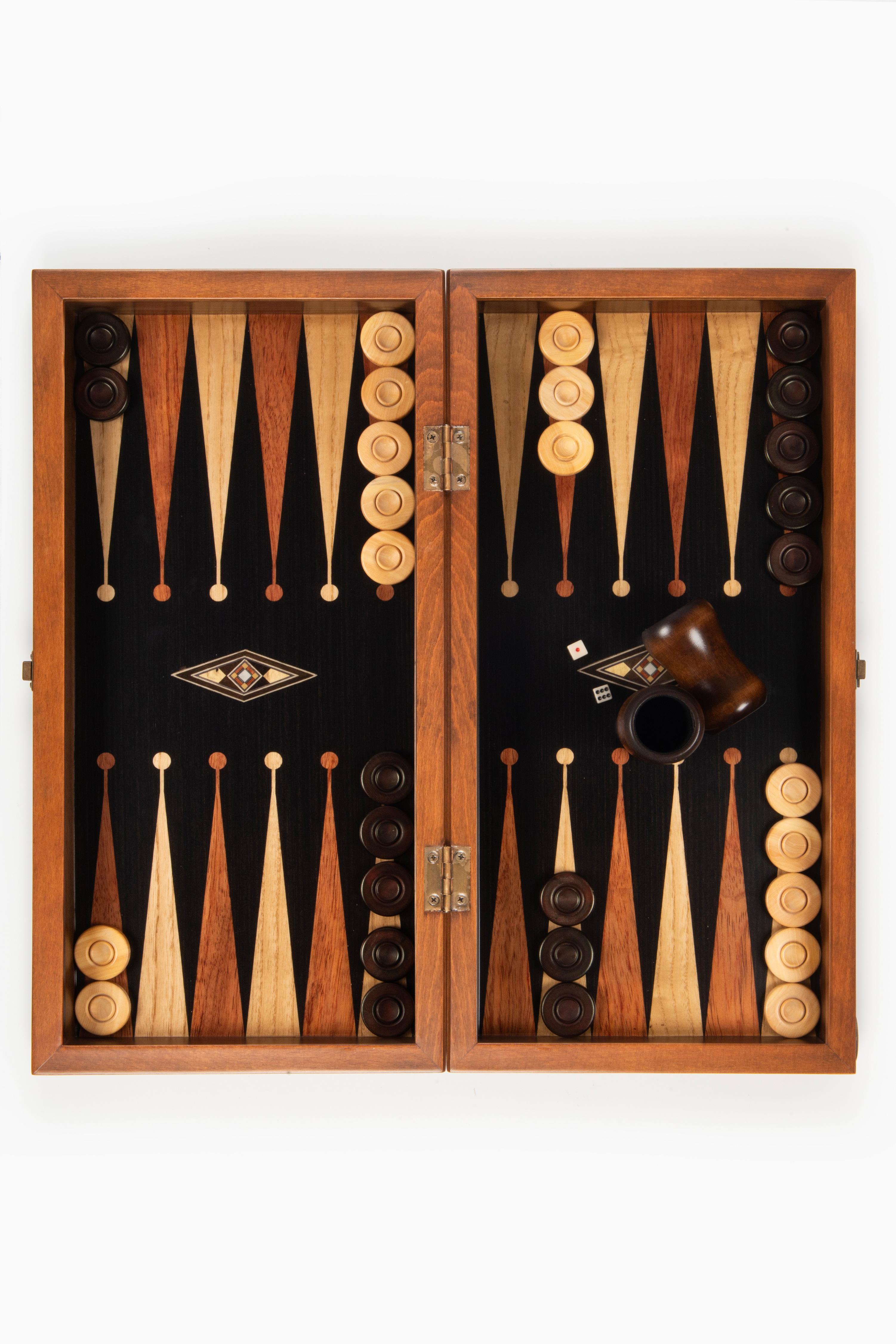 Eko Damasız Çizgili TavlaHelena Wood Art2245.BLK