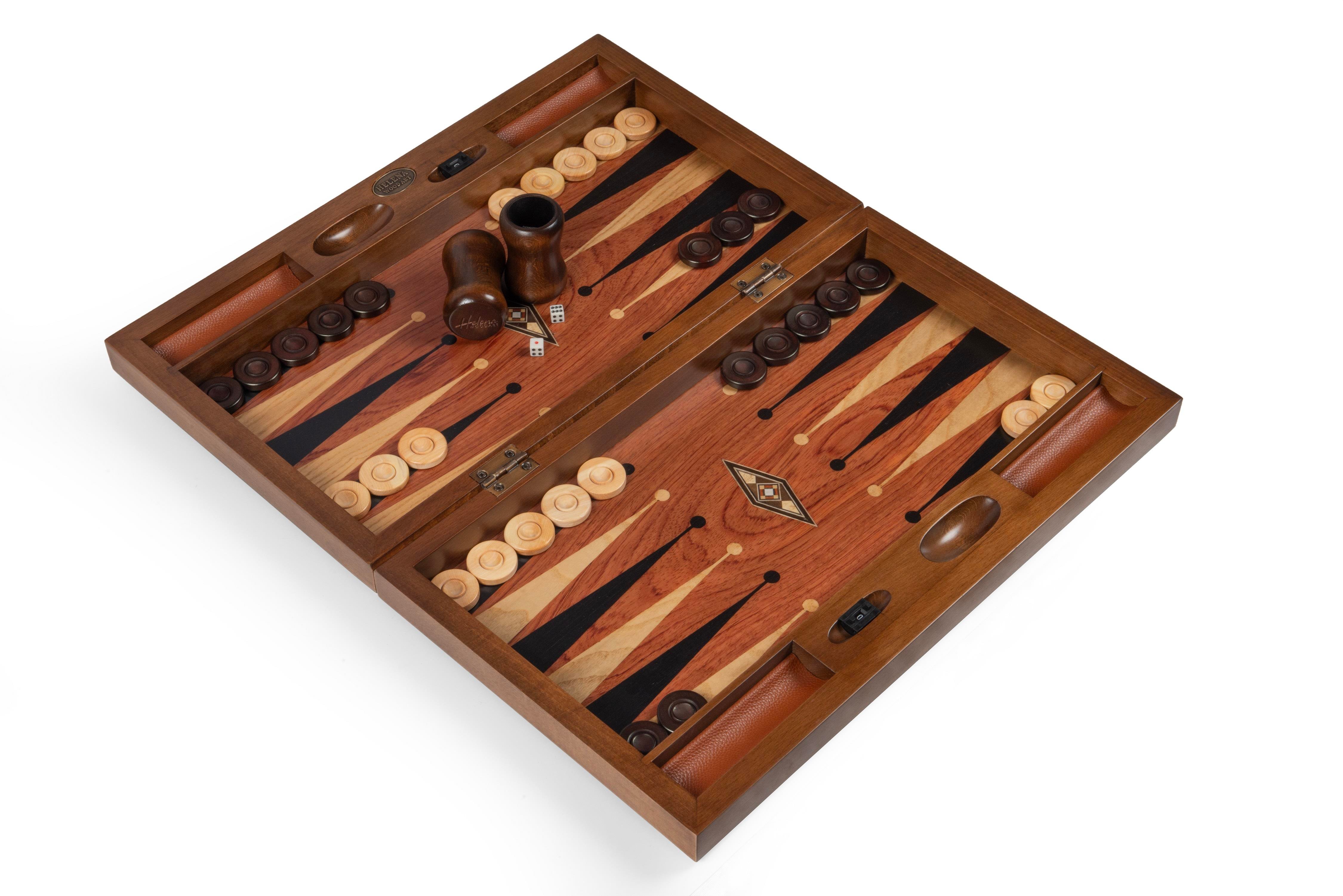 EKO GENİŞ TAVLA MOZAİK ROS  (50x30x7 cm)Helena Wood Art2248.ROS