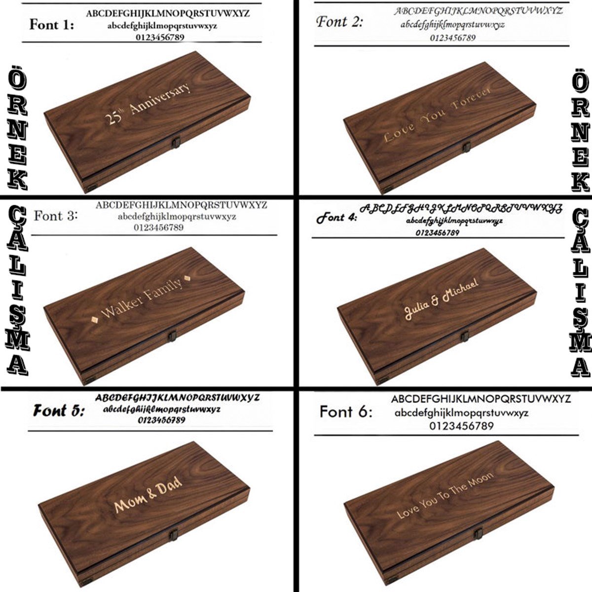 EKO TAVLA DAMASIZ  CEVİZ  (49x25x7 cm)Helena Wood Art2243