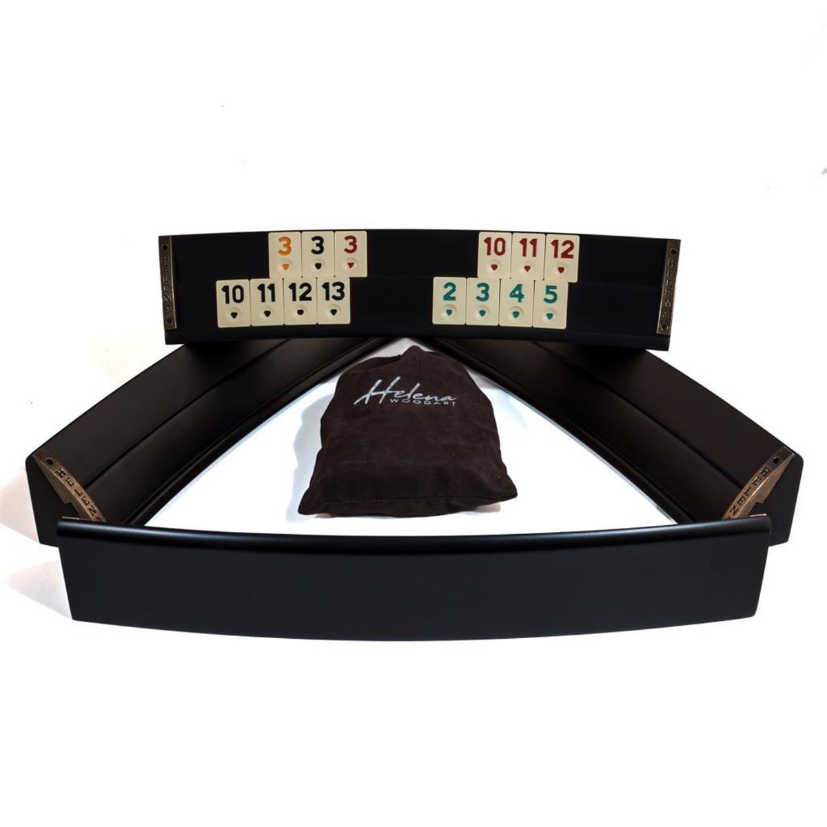 Elliptic Oval  El Yapımı Masif Ahşap Okey TakımıHelena Wood Art