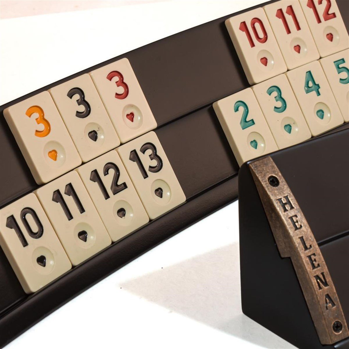 Elliptic Oval  El Yapımı Masif Ahşap Okey TakımıHelena Wood Art