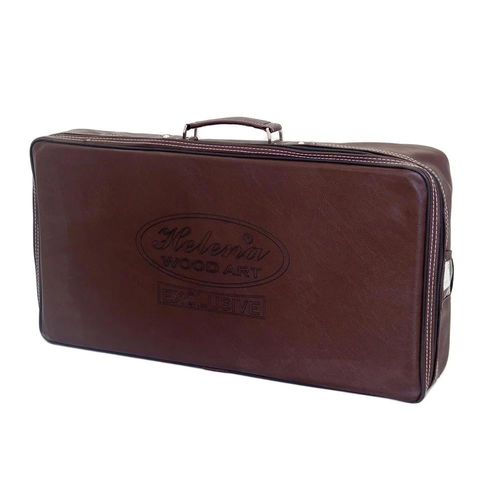 Genius Backgammon Set | Natural Black VeneerHelena Wood Art2171.BLK