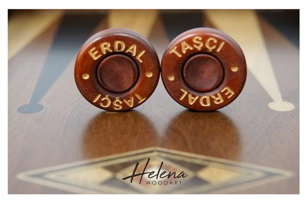 Genius Backgammon Set | BurlHelena Wood Art2171.MAZ