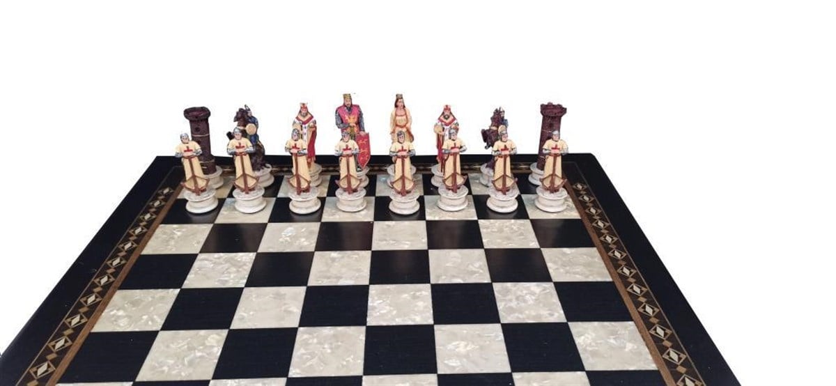 HAÇLI LACİ.BOYAMA KÜÇÜK  SATRANÇ FİGÜRÜHelena Wood Art5613