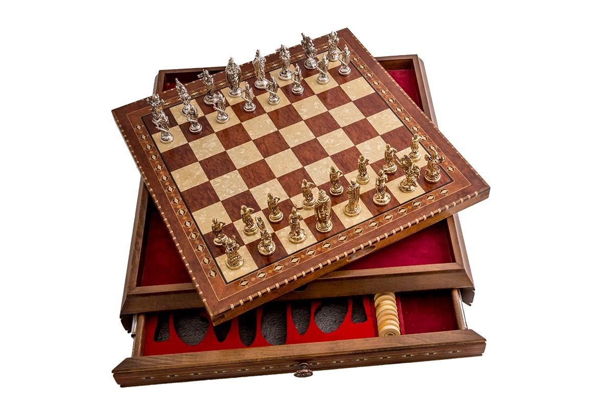 KAPADOKYA SATRANC & TAVLA  | METAL FİGÜRLÜHelena Wood Art2626.ROS.5031